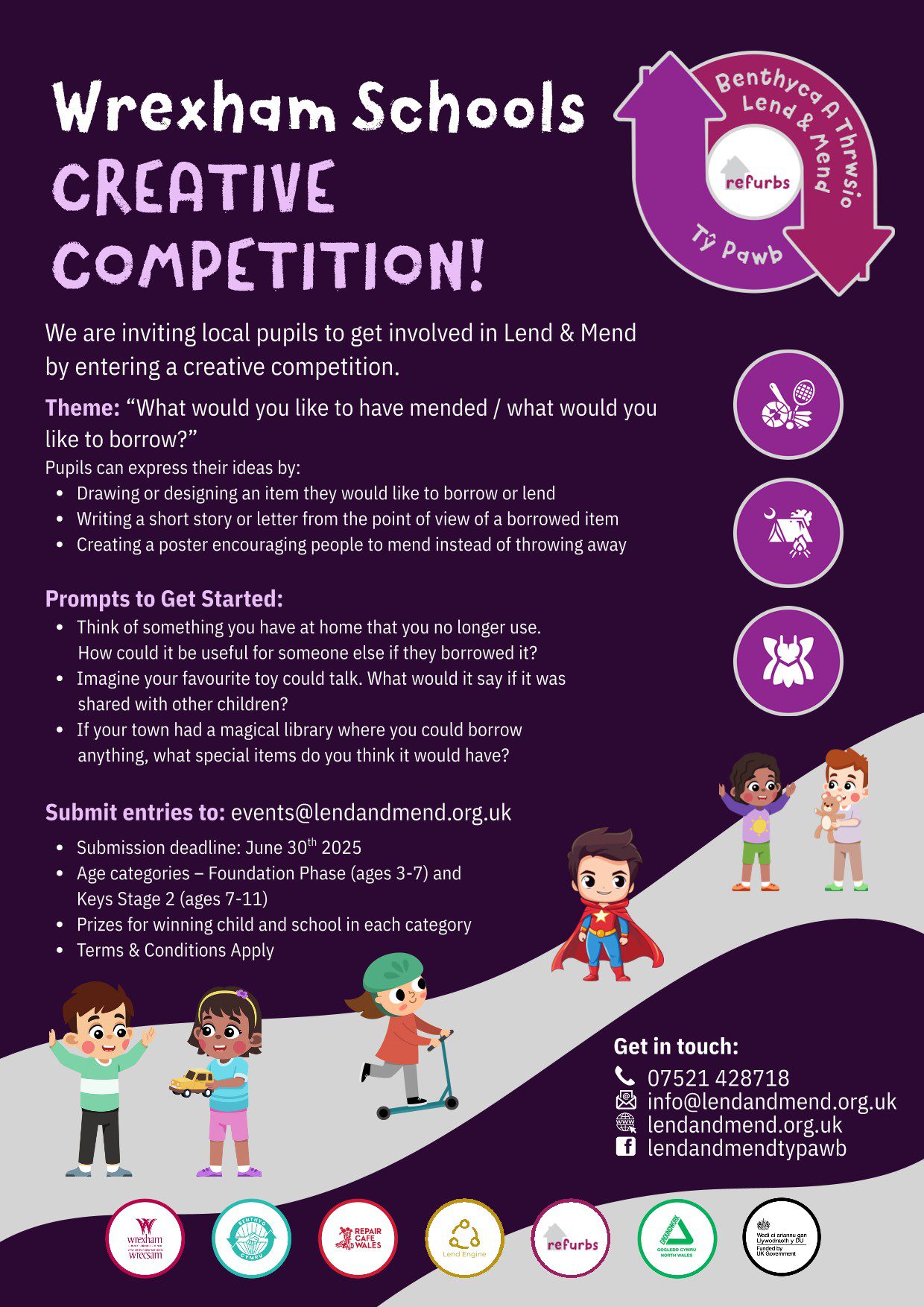 Wrexham School Creative Competition flyer